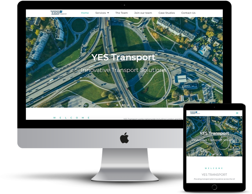 Surrey Web Stusio - responsive web design of yes transports website