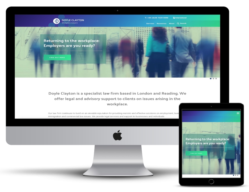 responsive view of a website